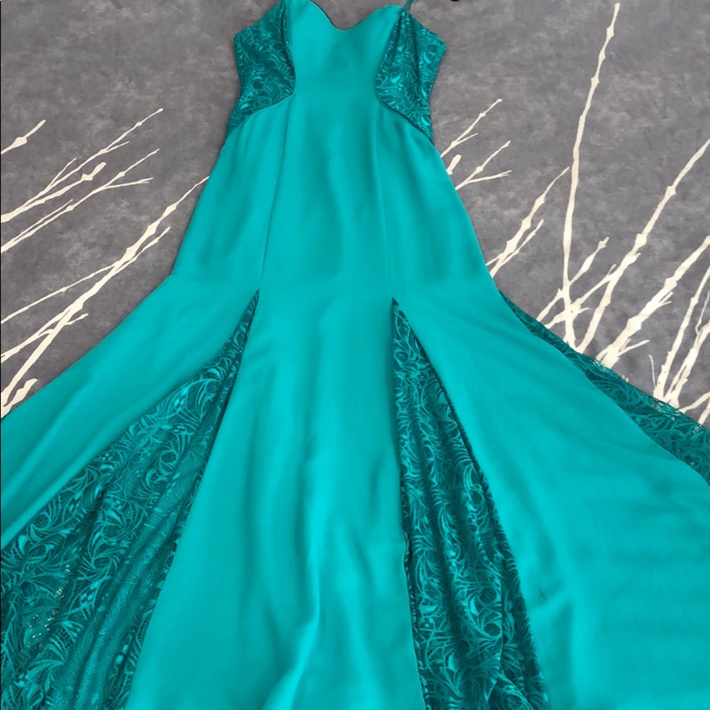 Teal Evening Gown***